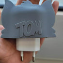 Kit Protetor De Cabo Usb E Capa Carregador Celular Tom  e Jerry