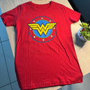 Camiseta Wonder Woman cor vermelho 100% algodão - BLM