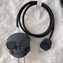Kit Protetor De Cabo Usb E Capa Carregador Celular Caveira