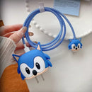 Kit Protetor De Cabo Usb E Capa Carregador Celular  Sonic