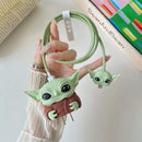 Kit Protetor De Cabo Usb E Capa Carregador Celular Baby Yoda