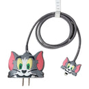 Kit Protetor De Cabo Usb E Capa Carregador Celular Tom jerry
