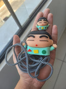 Kit Protetor De Cabo Usb E Capa Carregador Celular  Chin-Chan