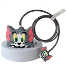 Kit Protetor De Cabo Usb E Capa Carregador Celular Tom jerry