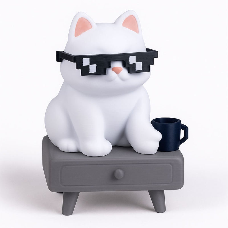Decoração Gato Descolado 3D para Quem Ama Gatos!