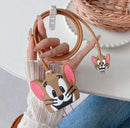 Kit Protetor De Cabo Usb E Capa Carregador Celular Tom  e Jerry