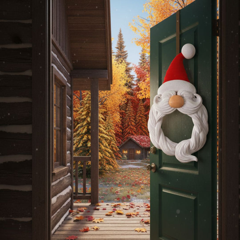 Guirlanda Decorada De Natal  33 cm Papai Noel