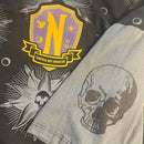 Camiseta Wandinha Esoteric cor preto 100% algodão