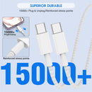 Cabo Nylon Type C Duplo 60w Super Charger Alta Resistencia 1M