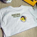 Camiseta Mandalorian Grogu Taf Cor Branca 100% Algodão