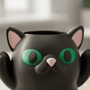 Porta Canetas Lápis Gatinho  e suporte para óculos decoração presente geek