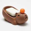 Saboneteira Capivara Marrom com Drenagem