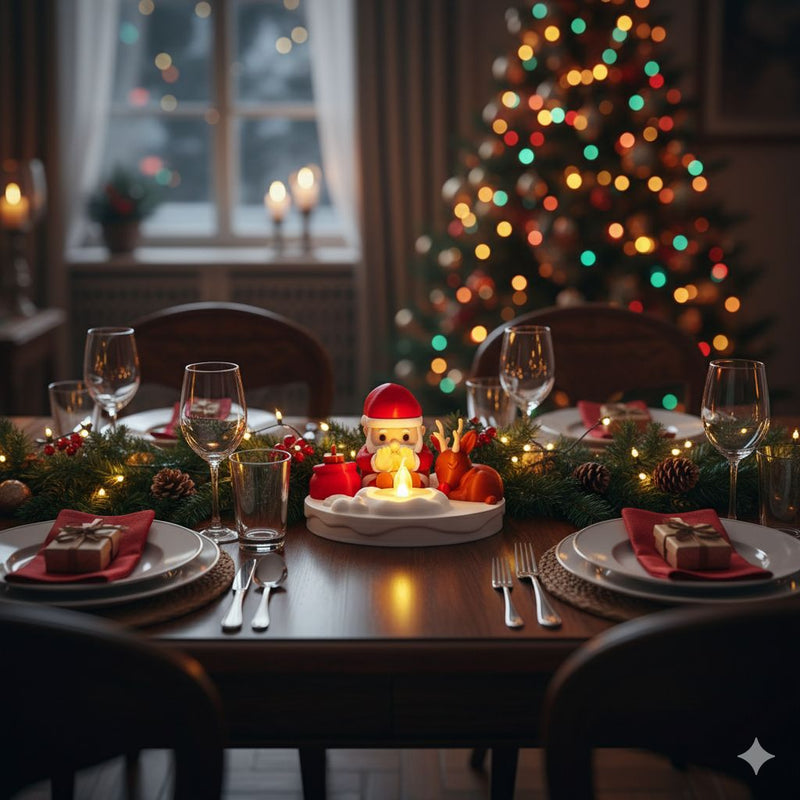 Fogueira do Papai Noel - Luminária de Mesa