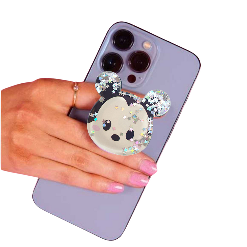 Pop Suporte 3d Dedo Alça Apoio Selfie Celular Mickey -Brilho