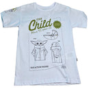 Camiseta Mandalorian Grogu Taf Cor Branca 100% Algodão
