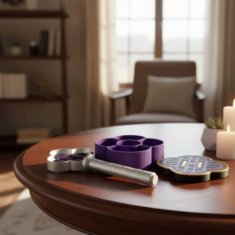 Caixa de Joias + Bastao Huntrix K-pop Guerreiras