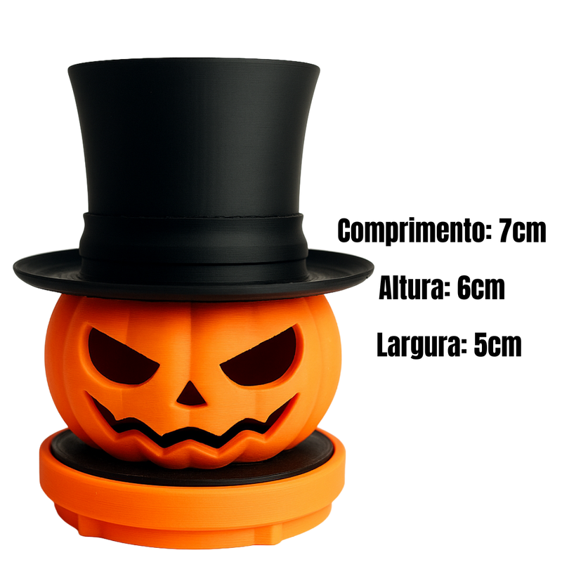 Kit Halloween Macabro 3 Abóboras Assustadoramente Divertidas