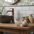 Saboneteira Capivara Bege com Drenagem