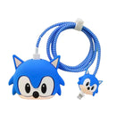 Kit Protetor De Cabo Usb E Capa Carregador Celular Tom jerry   E Sonic