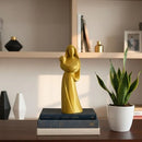 Estatua Nossa Senhora Com Menino Jesus Dourada 3d Dourado - Dourado