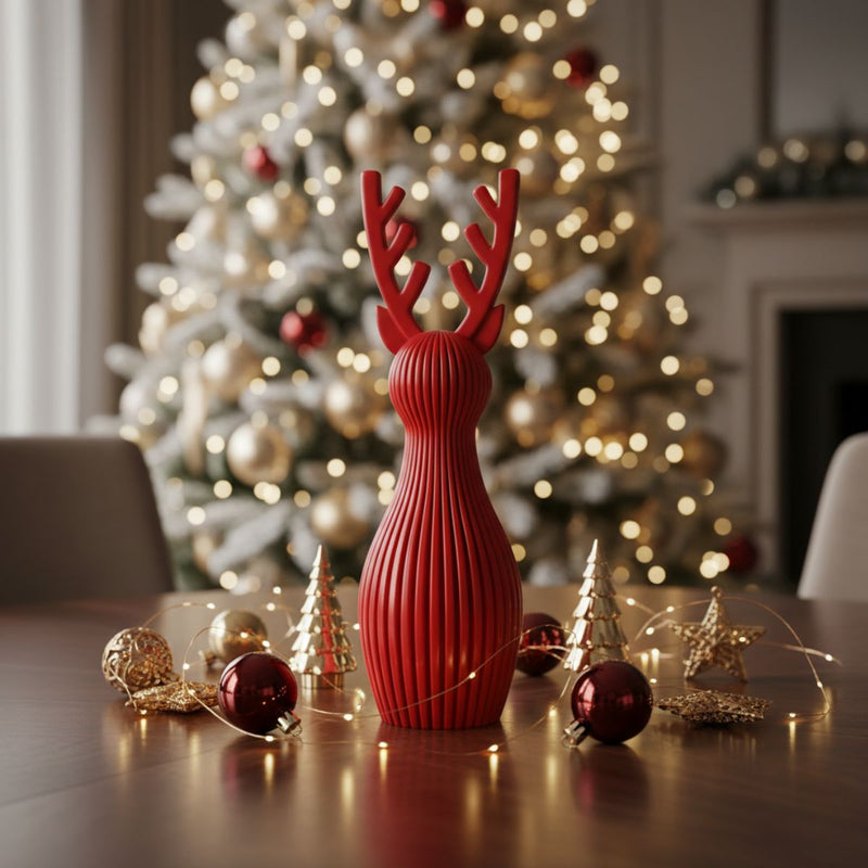 Decoração Natalina Rena - Vermelha