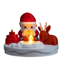 Fogueira do Papai Noel - Luminária de Mesa