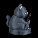Gato Rabugento: Porta Celular 3D Único! Decore com Humor