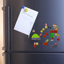 Kit Imãs Geladeira Retro Com 33 Pcs De Clássico Mario