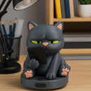 Gato Rabugento: Porta Celular 3D Único! Decore com Humor