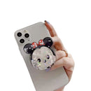 Suporte 3d dedo alça apoio Selfie Celular Minnie Brilho