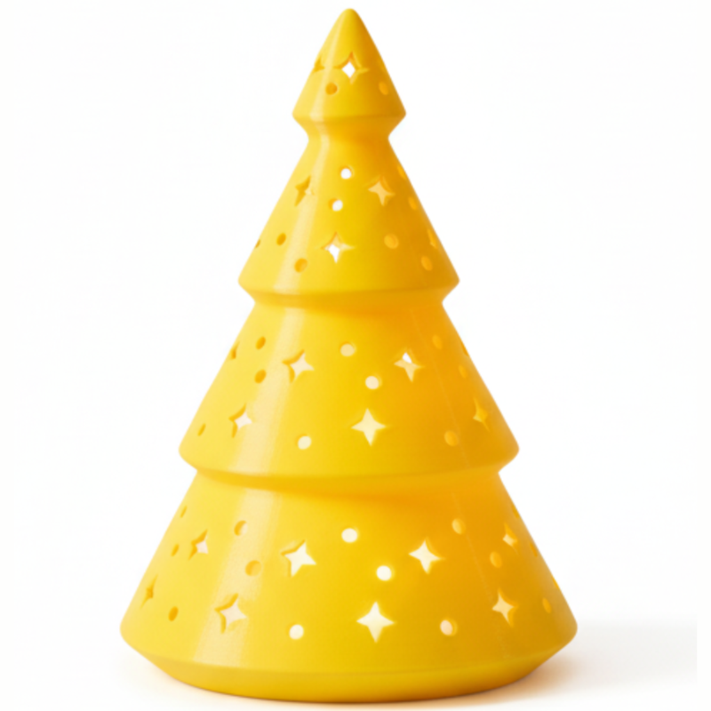 Árvore de Natal Amarelo com Vela