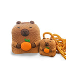 Kit Protetor De Cabo Usb E Capa Carregador Celular Capivara