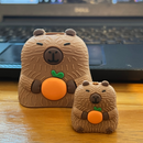 Kit Protetor De Cabo Usb E Capa Carregador Celular Capivara