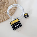 Kit Protetor De Cabo Usb E Capa Carregador Celular  Estiloso Marshall