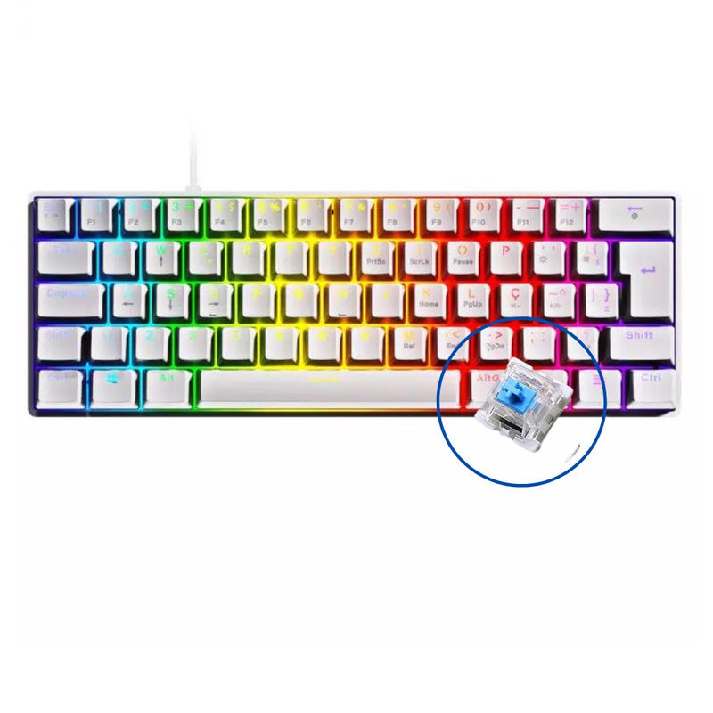 Teclado Mecânico Zot 60% Desempenho compacto personalizável