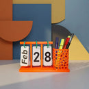 Calendário Permanente Mesa Minimalista Escritório Pla Eco