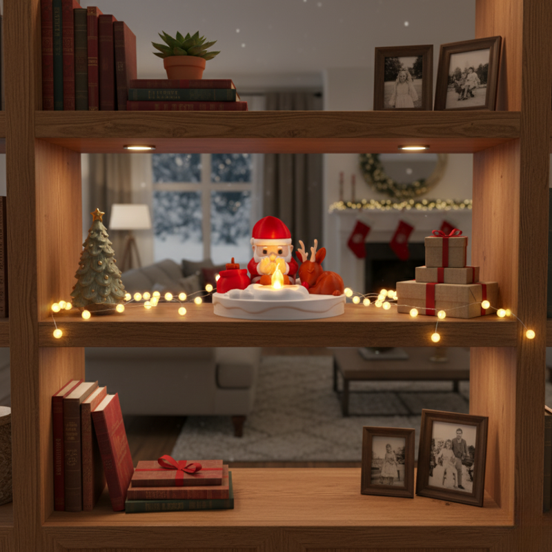 Fogueira do Papai Noel - Luminária de Mesa