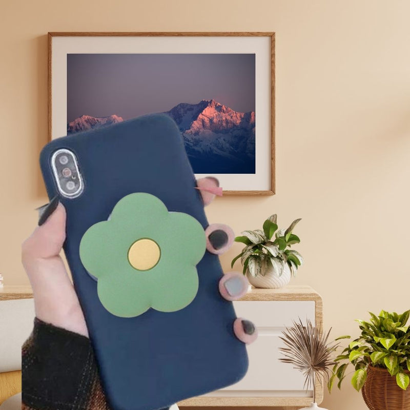 Pop Suporte 3d Dedo Apoio Selfie Celular Flower green