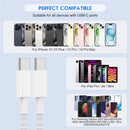 Cabo Nylon Type C Duplo 60w Super Charger Alta Resistencia 1M