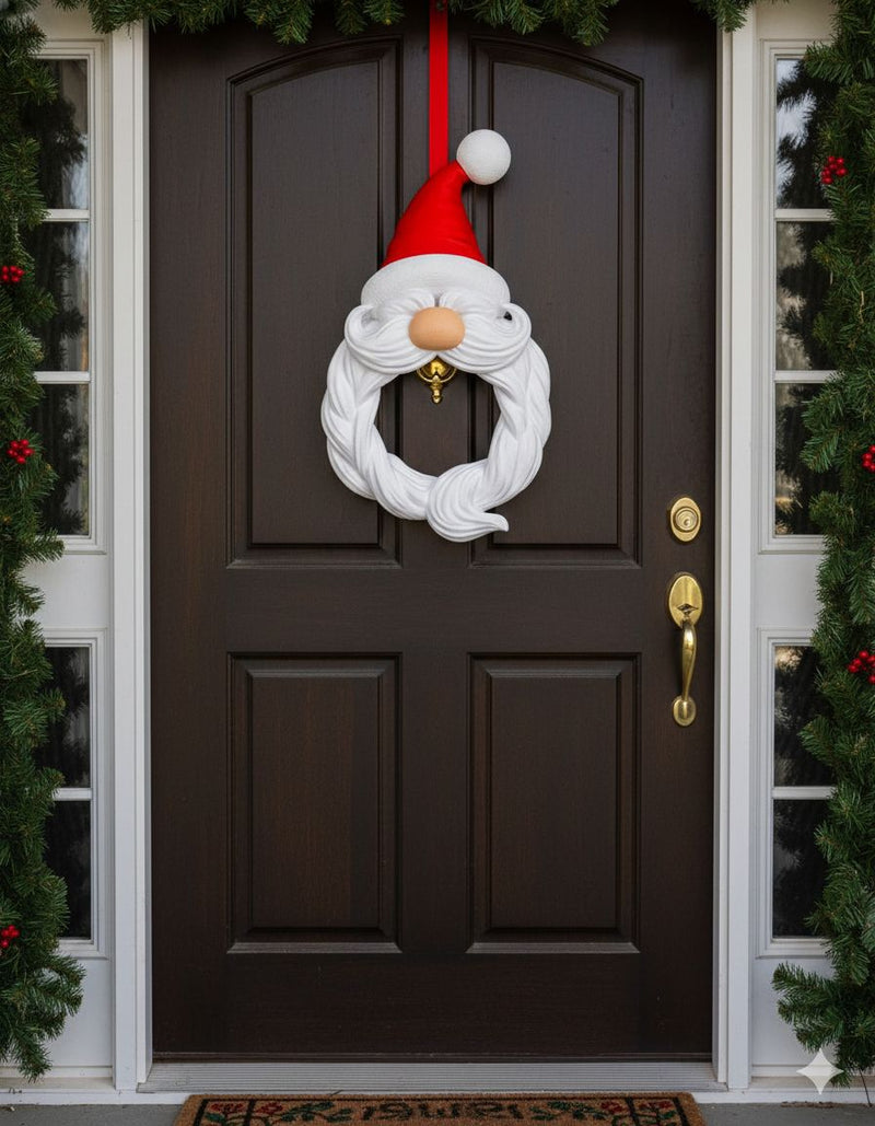 Guirlanda Decorada De Natal  33 cm Papai Noel