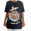 Kit One Piece  Camiseta Sunny V2 preta  e Pulseira Rei dos Piratas