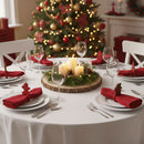 Argola Guardanapo Vermelho  Natal Luxo Decoração