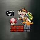 Kit de Ímãs Retro - 6 Peças Bowser e Video Games Mario