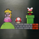 Imãs Para Geladeira - Clássicos Princesa Mario C/ 9 Peças