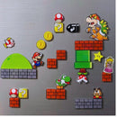 Kit Imãs Geladeira Retro Com 33 Pcs De Clássico Mario