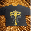 Camiseta 100% Algodão God Of War RAGNAROK Cor Preto