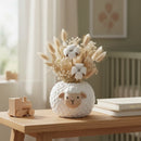 Organizador Multiuso Ovelha Organo  Vaso Decorativo Branco Ovelha