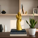 Estatua Nossa Senhora Com Menino Jesus Dourada 3d Dourado - Dourado