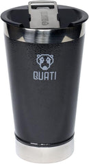 COPO TERMICO QUATI COM ABRIDOR 473ML PRETO - CPA473