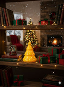 Árvore de Natal Amarelo com Vela